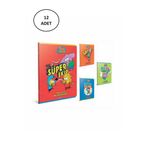 Gıpta Kral Şakir Tel Dikişli 12x40 40 Yaprak A4 Güzel Yazı Defteri