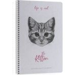 Gıpta Life Is Cool Çizgili Spiralli Sert Kapaklı 17 x 24 cm 120 Yaprak Defter