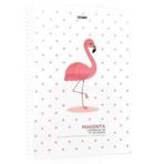 Gıpta Magenta Model 1 Flamingo Spiralli Plastik Kapak 80 Yaprak 19x26 Çizgili Defter