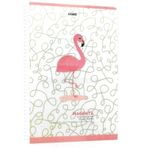Gıpta Magenta Model 2 Flamingo Spiralli Plastik Kapak 80 Yaprak 19x26 Kareli Defter