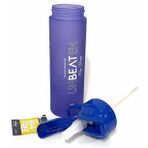 Gıpta Mavi Unbeaten Tritan Boyalı Desenli Pipetli 600 ml Matara