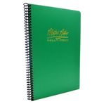 Gıpta Metal Notes 17x24 80 Yaprak Plastik Kapak Çizgisiz Spiralli Defter