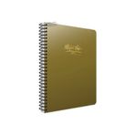 Gıpta Metal Notes Gold Spiralli Plastik Kapak 80 Yaprak A6 Çizgili Not Defteri