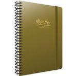 Gıpta Metal Notes Spiralli Plastik Kapak 17X24 80 Yaprak Kareli Defter