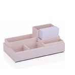 Gıpta Modüller Pastel Pembe Tray Masaüstü Düzenleyici
