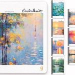 Gıpta Monet Spiralli Sert Kapak Not Defteri 17X24 Cm 100 Yaprak Çizgili 7005 (Karışık Renk 1 Adet)