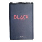 Gıpta New Notes Black Is New Red Spiralli Sert Kapak 100 Yaprak 17x24 Çizgili Bloknot