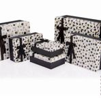 Gıpta No:6 BX6856 Black White Gold Dikdörtgen Hediye Kutusu