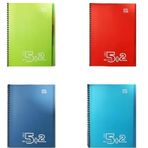 Gıpta Notes Spiralli 7 Kareli 2 Çizgli Ayraçlı 240 Yaprak A4 4'lü Defter