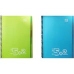 Gıpta Notes Spiralli 7 Kareli + 240 Yaprak A4 2'li 2 Çizgli Ayraçlı Defter