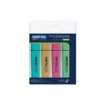 Gipta Pastel Fosforlu Kalem 4Lu