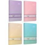 Gıpta Pastel Renkler Çizgili Pembe Şeftali Lila Turkuaz Defter