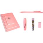 Gıpta Pastel Renkler Defter + Kalem Seti Pastel Pembe