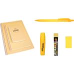 Gıpta Pastel Renkler Defter + Kalem Seti Pastel Sarı