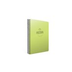 Gıpta Pastoral 17x24 96 Yaprak Plastik Kapak Spiralli Defter (3254) Kareli Yeşil