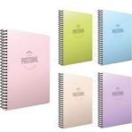 Gıpta Pastoral 3 Kareli + 2 Çizgili Pp Kapak 120 Yaprak A4 Spiralli Defter