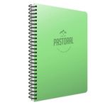 Gıpta Pastoral 3248 Fıstık Yeşili PP Kapak 120 Yaprak A4 Kareli Spiralli Defter
