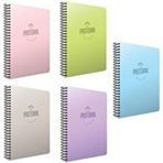 Gıpta Pastoral 5 Adet 96 Yaprak A4 Spiralli Pp Kareli Kapak Defter