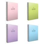 Gıpta Pastoral 60 Yaprak A4 Spiralli Pp. Kapak Çizgili 4'lü Defter