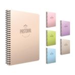 Gıpta Pastoral A4 Çizgili Spiralli Defter 4'lü Paket 72 Yaprak Karışık Renk Dayanıklı PP Kapak