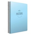 Gıpta Pastoral Mavi Plastik Kapak 72 Yaprak A4 Çizgisiz Spiralli Defter
