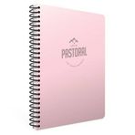 Gıpta Pastoral Pembe Plastik Kapak 144 Yaprak A4 Çizgili Spiralli Defter