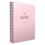 Gıpta Pastoral Pembe Plastik Kapak 60 Yaprak A4 Kareli Spiralli Defter
