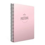 Gıpta Pastoral Pembe Plastik Kapak 96 Yaprak A4 Çizgili Spiralli Defter