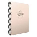 Gıpta Pastoral Spiralli Bej Plastik Kapak 60 Yaprak A4 Kareli Defter