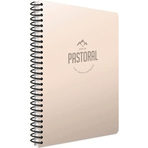 Gıpta Pastoral Spiralli Plastik Kapak 17x24 cm 60 Yaprak Kareli Defter