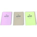 Gıpta Pastoral Spiralli Plastik Kapak Bloknot 10 x 14 cm 80 Yaprak Çizgili 3'lü Defter