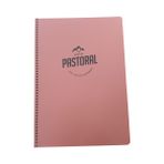 Gıpta Pastoral Spiralli Pp Kapak 60 Yaprak A4 Kareli Pastel Pembe Defter