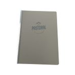 Gıpta Pastoral Spiralli Pp Kapak 96 Yaprak A4 Kareli Pastel Gri Defter