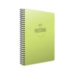 Gıpta Pastoral Spiralli Yeşil Plastik Kapak 72 Yaprak A4 Çizgili Defter