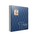 Gıpta Plenty Spiralli Seperatörlü PP Kapak A4 140 Sayfa 4+3 Kareli Çizgili Defter