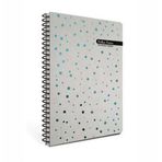Gıpta Polka Notes Mavi Benekli Sert Kapak 120 Yaprak 17x24 cm Çizgili Spiralli Defter