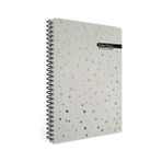 Gıpta Polka Notes Yeşil Benekli Sert Kapak 120 Yaprak 17x24 cm Çizgili Spiralli Defter
