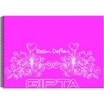 gıpta pp kapak spiralli resim defteri 35x50cm 25 yaprak (4 lü paket) 1773 - Yok