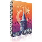 Gıpta Prestige Spiralli 17x24 cm 100 Yaprak Çizgili Defter