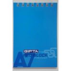Gıpta Problock A7 Spiralli Kareli Bloknot Mavi Defter