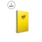 Gıpta Punto A4 Spiralli Pp Kapak 200 Yaprak Çizgili 3'lu Paket Defter