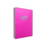 Gıpta Punto Pembe Spiralli Plastik Kapak 60 Yaprak A4 Çizgili Renkli Defter