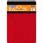 gıpta radon a5 spiralli pp kapak bloknot (not defteri) 100 yaprak kareli (6 lı paket) 2766 - Karışık