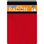 Gıpta Radon A5 Spiralli Pp Kapak Bloknot (Not Defteri) 100 Yaprak Kareli (6 Lı Paket) 2766