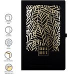Gıpta Scala İplik Dikişli Sert Deri Kapak 13x21 cm 120 Yaprak Not Defter