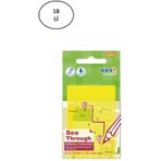 Gıpta Şeffaf Postit 76X51 Yarı Saydam Neon Sarı 50 Yaprak