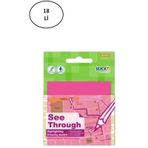 Gıpta Şeffaf Postit 76X76 Yarı Saydam Neon Pembe 50 Yaprak