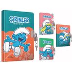gıpta şirinler hatıra defteri kilitli ıplik dikişli sert kapak 14x20 cm 96 yaprak 7784 (karışık renk 1 adet) - Yok