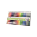 Gıpta Sketch Marker Fırça Uç+24 Renk Çift Uçlu Fineliner Keçe Uç Kalem Pvc Çantalı