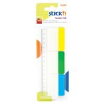 Gıpta Stickn 38x50 mm Cetvelli Film Ayraç 3 Renk 30 Yaprak Not Defteri